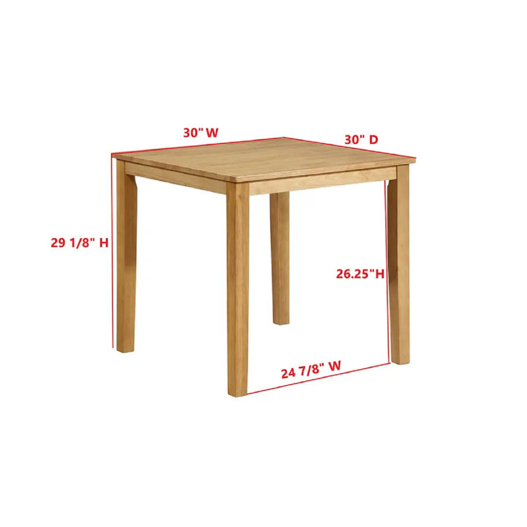 Hokku Designs Hattiesburg Solid Wood Dining Table Wayfair Canada
